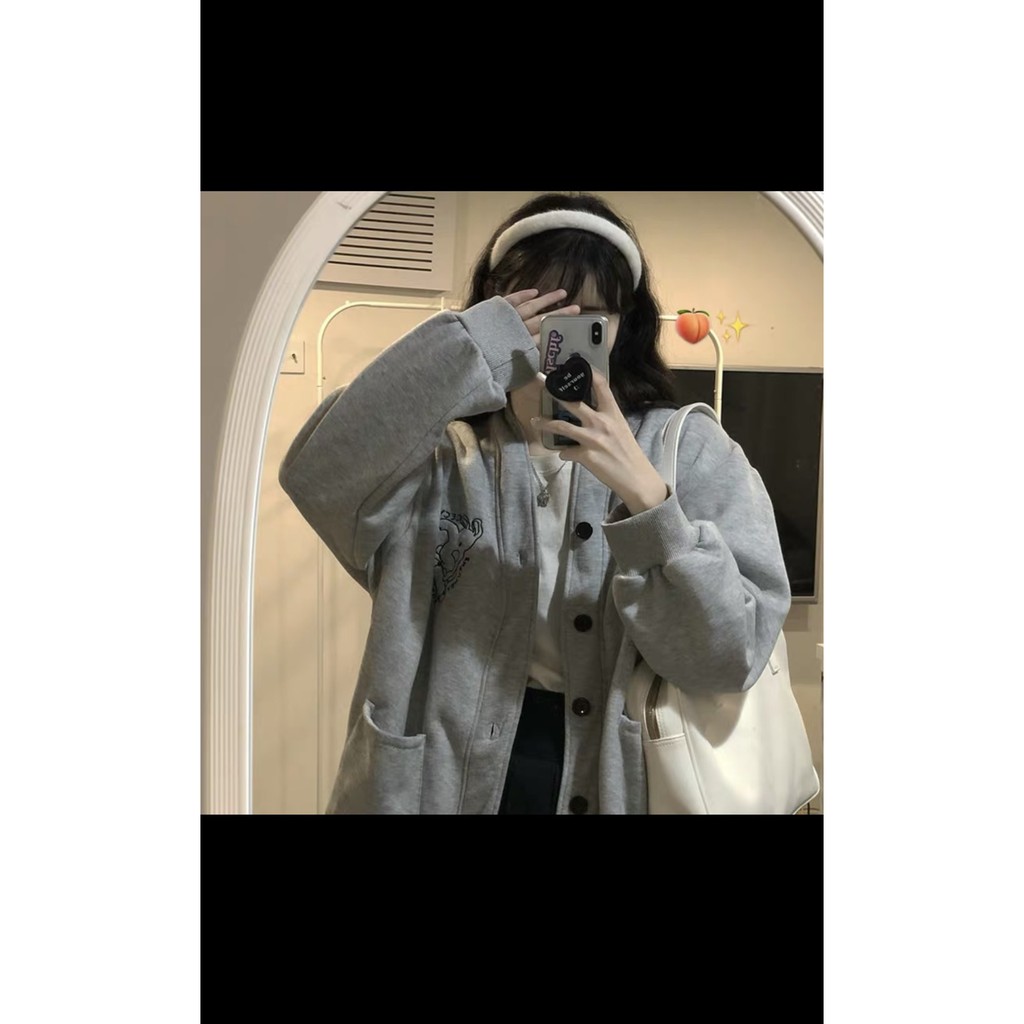 áo khoác cadigan dáng dài giấu quần siêu hot áo rộng dưới 70kg