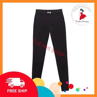 Quần tregging legging nữ cạp cao chất Umi Hàn hàng loại 1 chuẩn form tôn dáng thon chân QD09 | BigBuy360 - bigbuy360.vn