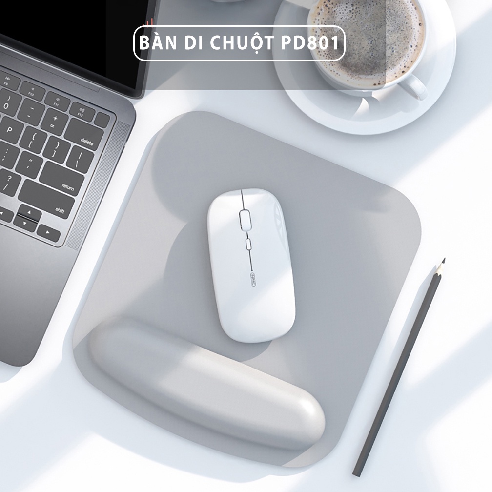 Miếng lót chuột có đệm cổ tay SIDOTECH PD801 bàn di pad chuột mềm mại công thái học cho game thủ văn phòng streamer