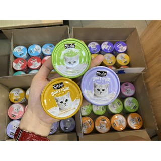 Pate mèo sữa dê KitCat lon 70g[Cận date 27.7.25]