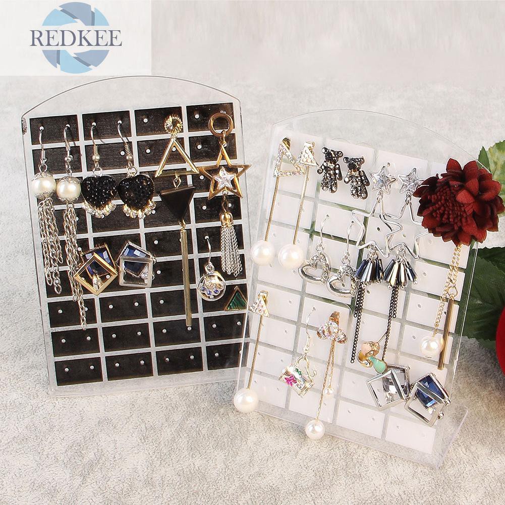 Giá Đỡ Treo Bông Tai 72 Lỗ Bằng Nhựa