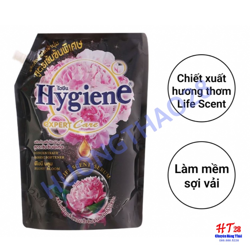 [Combo 2 túi] Nước xã vải Hygiene Expert Care Thái Lan đậm đặc siêu thơm, Nước xả vải Hygiene Thái Thơm tự nhiên