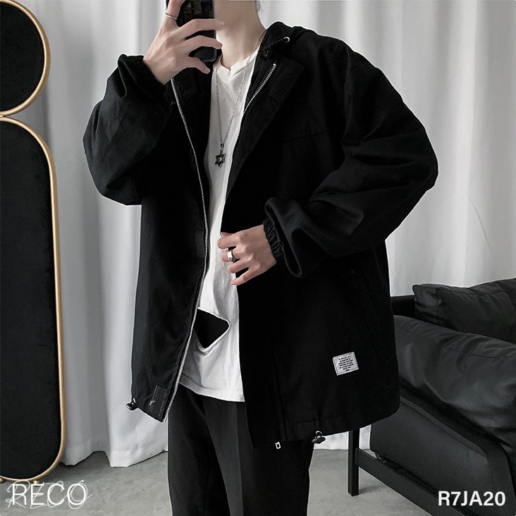 Áo khoác Hàn Quốc cao cấp dáng rộng nam nữ Jacket Loose R7JA20 Unisex, Oversize