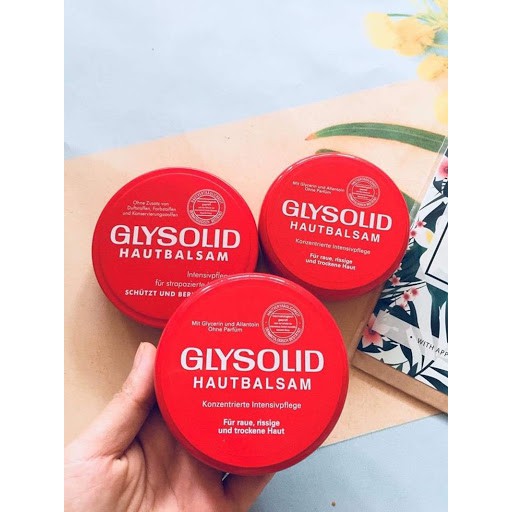 Kem Glysolid Hautbalsam cho da á sừng, vẩy nến, nứt nẻ chân tay - của Đức