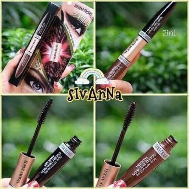 MASCARA 2 ĐẦU SIVANNA COLORS SUPER MODEL 2 IN 1 THÁI LAN