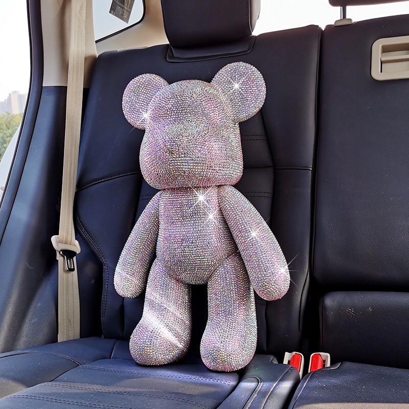 Gấu đính đá Bearbrick handmade size 18cm - cao cấp cho mọi lứa tuổi