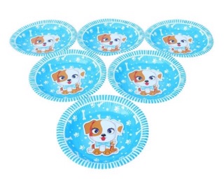 Set dĩa sinh nhật mẫu bé trai (set/6 cái)