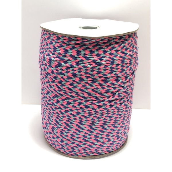 10-&gt;50 mét - Dây Cotton 3mm dẹp thắt bính phối màu đẹp dùng làm vòng tay handmade, macrame, trang trí