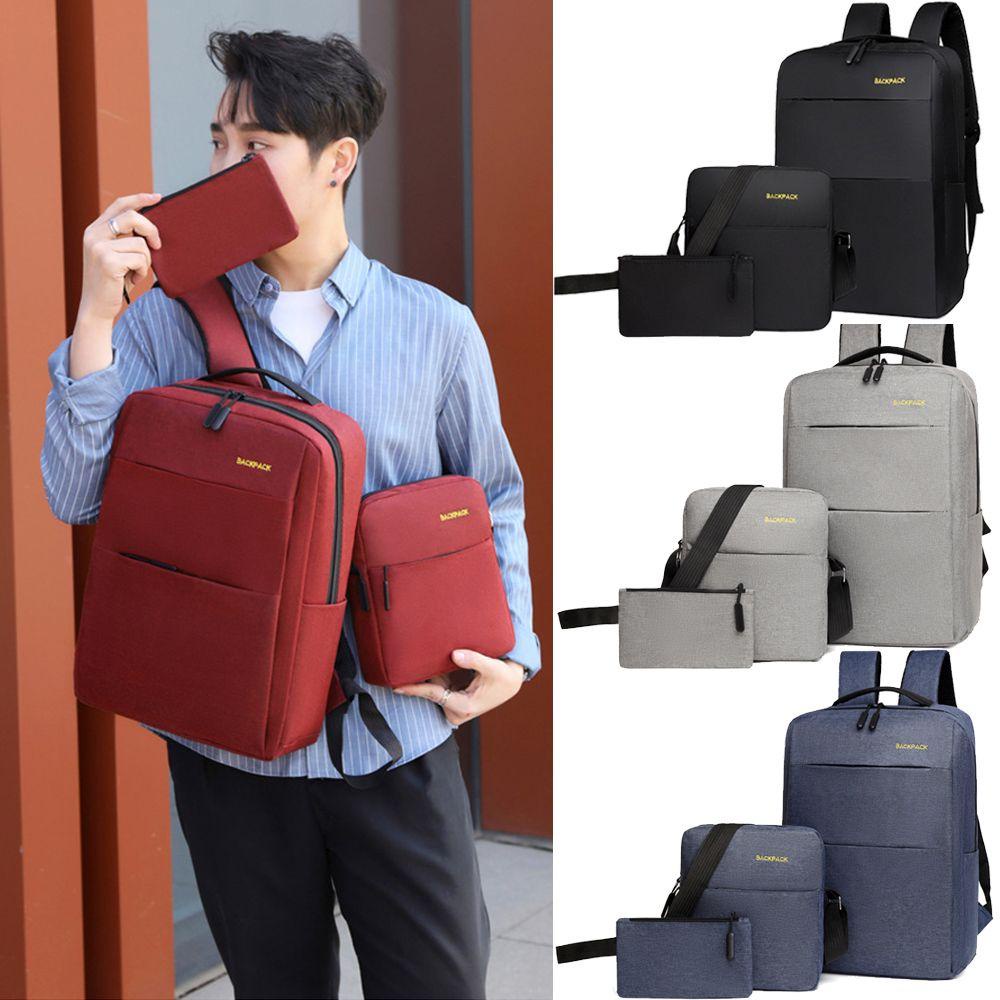 Set 3 Balo Cỡ Lớn Có Cổng Sạc usb Tiện Dụng
