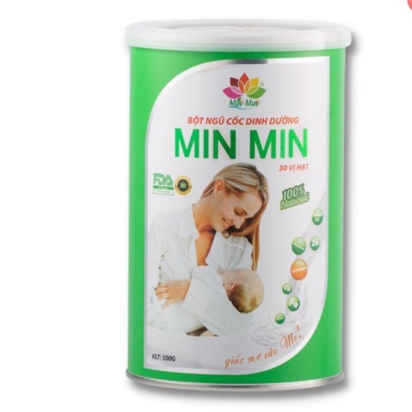 Ngũ Cốc Siêu Lợi Sữa MIN MIN 30 vị hạt Nanocurcumin chuyên lợi sữa đẹp da