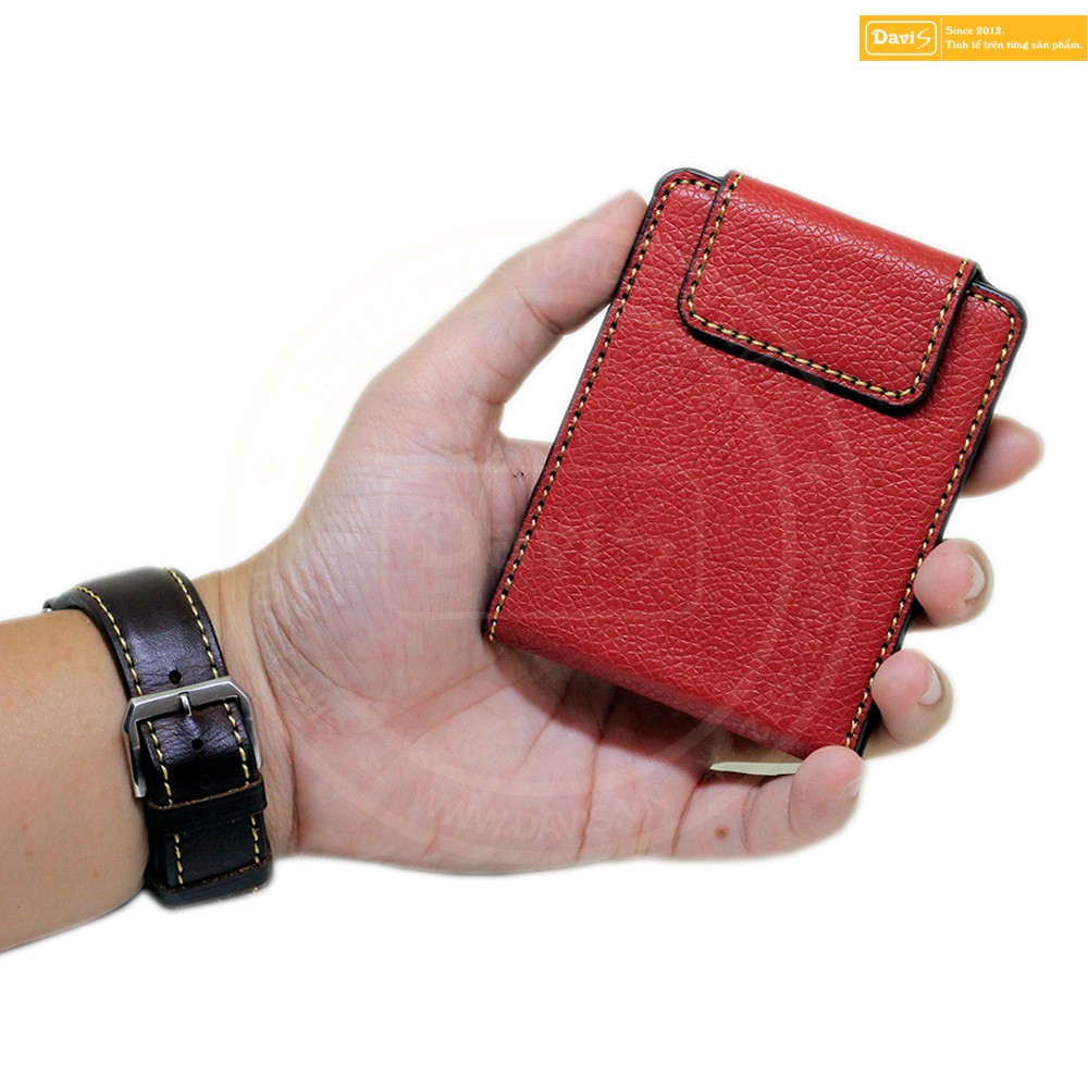 Ví kẹp tiển V9 Davis - Moneyclip làm hoàn toàn từ da bò thật cao cấp, đẳng cấp, sang trọng