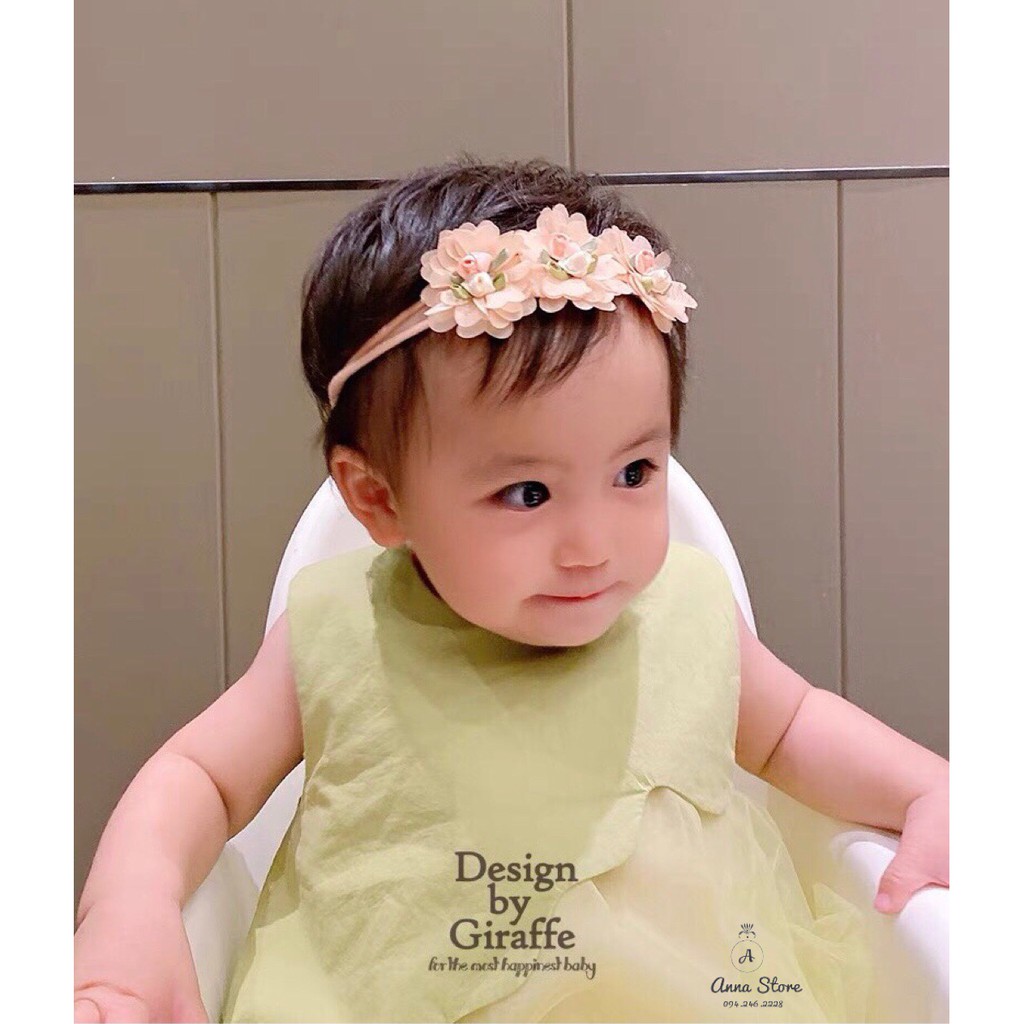 BDA 76 : Băng đô hoa cho bé 6-24m