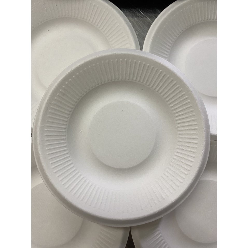 Set 10 dĩa giấy bã mía 12cm