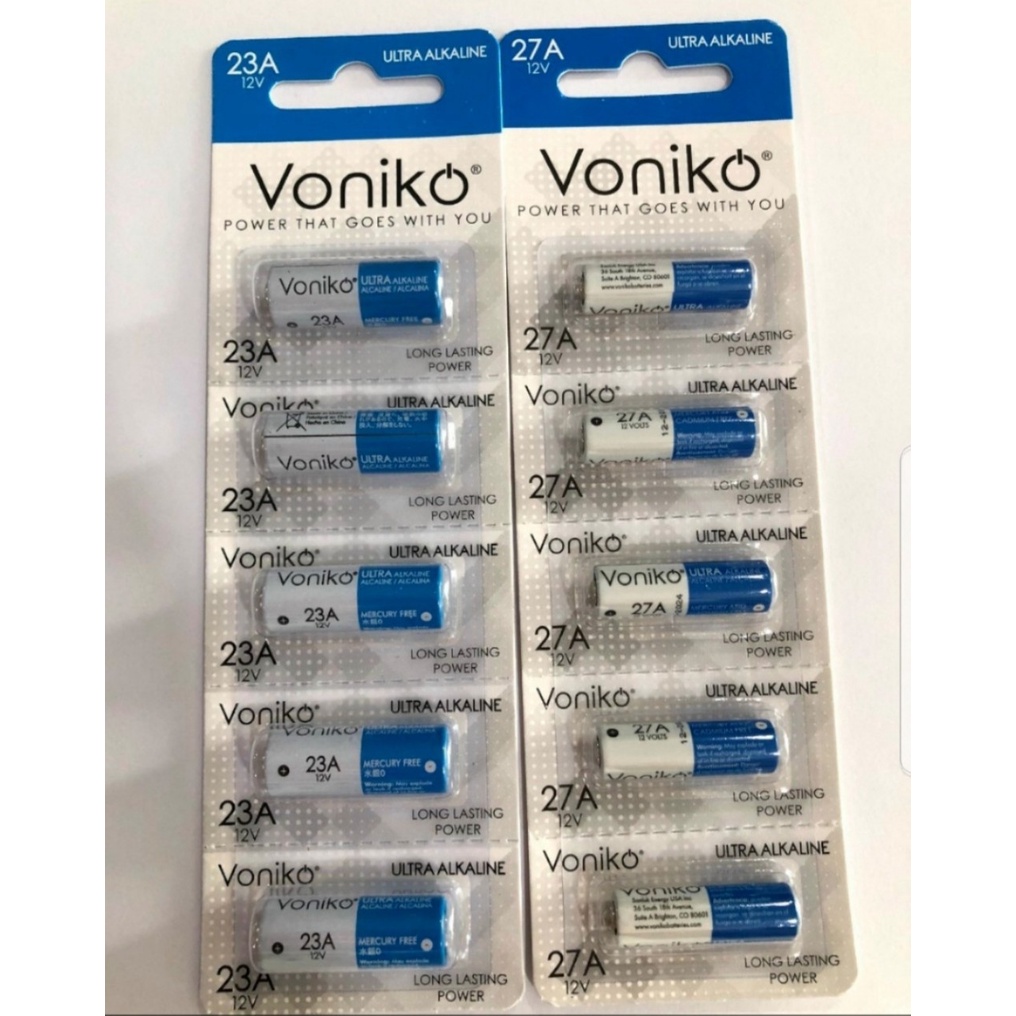 Pin A23/ A27 Voniko Ultra Akaline