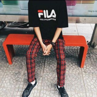 Quần Caro Plaid Pant Đỏ Đen