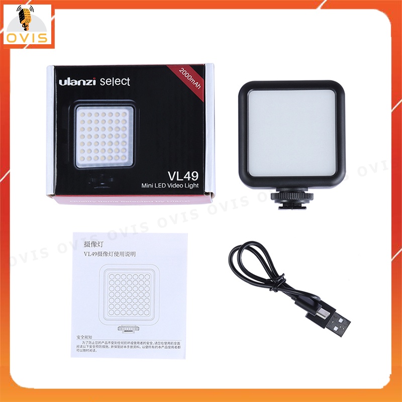 Đèn Led Hỗ Trợ Quay Phim Cho Máy Ảnh, Điện Thoại Smartphone | Ulanzi VL49 / VL49 RGB/ VL15 RGB / VL66