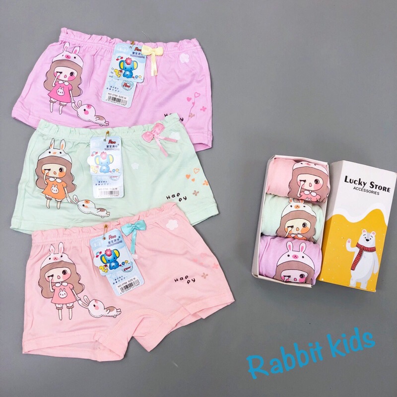 Quần chip , quần lót đùi đáng yêu cho bé gái vải cotton 100% chất đẹp 0786