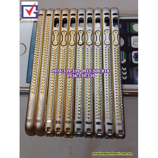 Ốp Viền Đính Đá 3 Hàng cho iPhone 5 / 5s