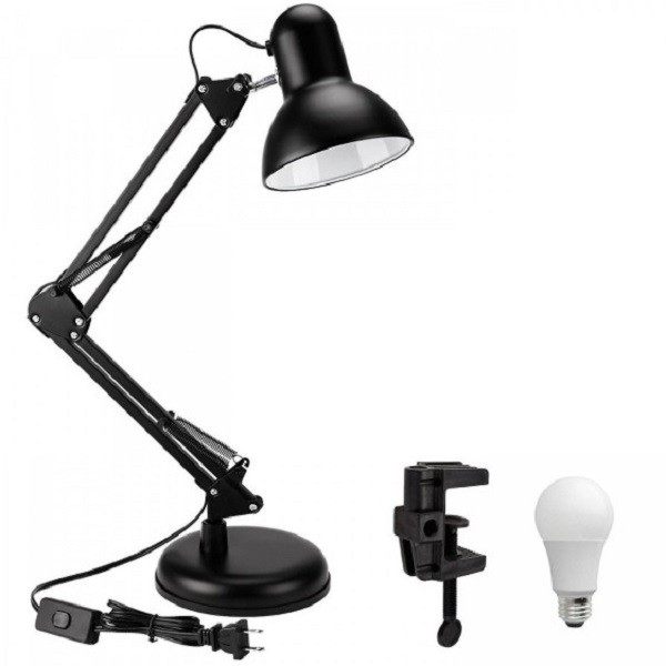 Đèn Làm Việc Pixar Kẹp Bàn, Để Bàn 2in1,🎁 tặng kèm bóng LED Chính hãng 15W 🎁