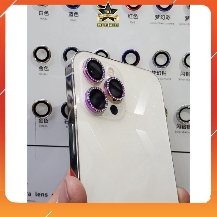 [ CỰC SANG ] Dán bảo vệ Camera Kuzoom Titan đính đá cho iPhone 12 Pro, 12 Pro Max, 11 Pro, 11 ProMax - Bộ 2/3 mắt rời