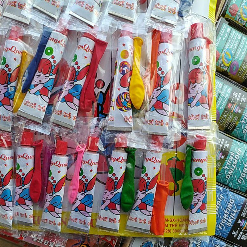 Vỉ 32 lọ keo thổi bóng