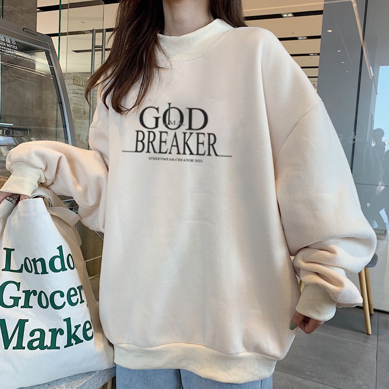 Áo nỉ Sweater Unisex God Breaker nam nữ dài tay form rộng - GW Shop | BigBuy360 - bigbuy360.vn
