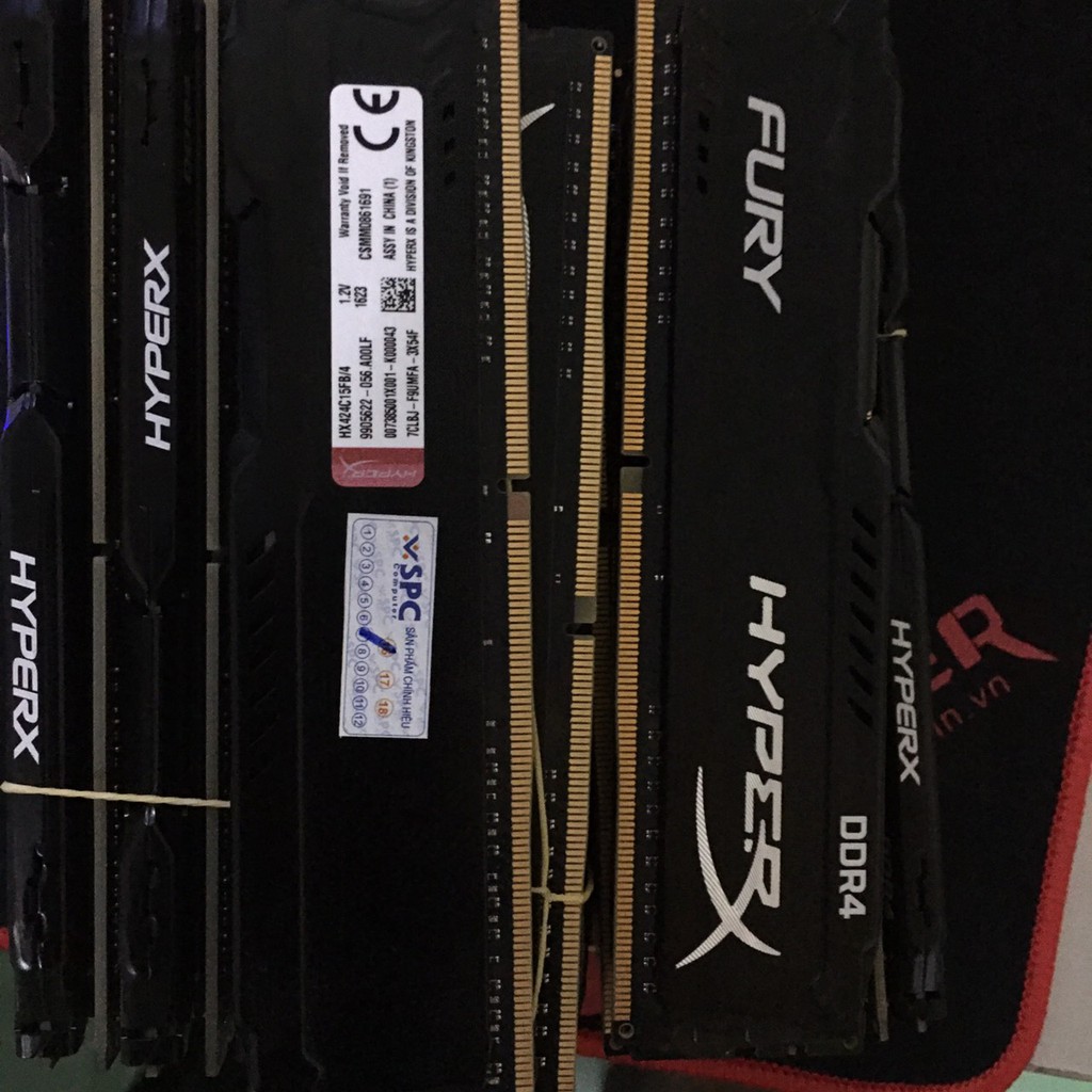 DDR4 Ram 4G - Bus 2133/2400 Kington Fury HyperX tản nhiệt - Vi Tính Bắc hải