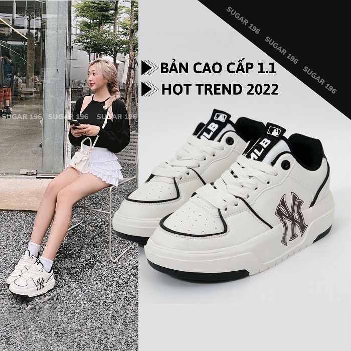 Giày Thể Thao Sneaker Nam Nữ MLB Chun.ky Liner in 3D bản cao cấp 11 đế giúp tăng chiều cao SUGAR 196