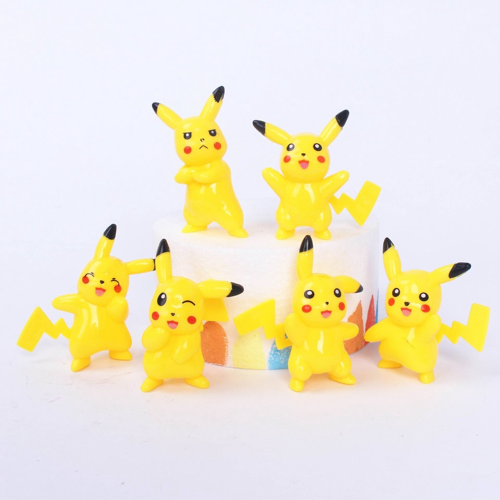 Mô Hình Pikachu Trang Trí Bánh Kem Xinh Xắn