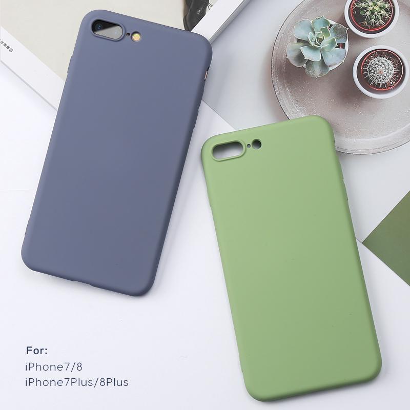 Ốp Điện Thoại Bằng Silicone Màu Trơn Cho iP SE 2022 SE2 SE3 XR X XS Max 7 8 Plus