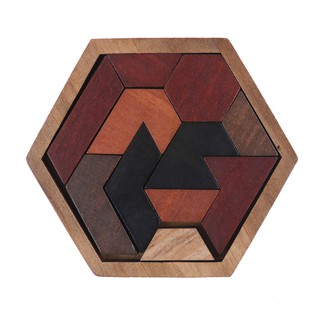 LOVEU* Creative Wooden Puzzles Tangram/Jigsaw Toys Geometric Children Education Gifts