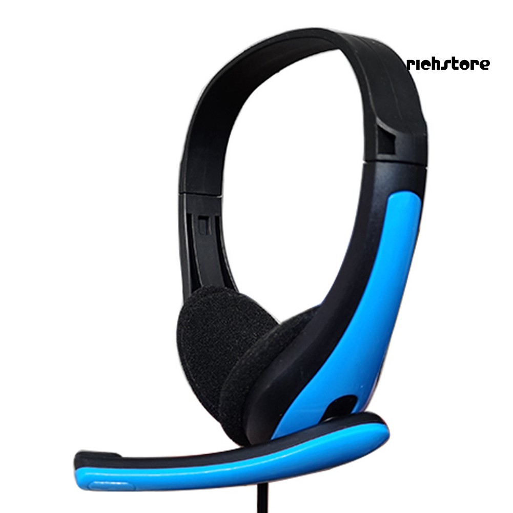EJ_3.5mm Wired Stereo Gaming Headset Noise Canceling Lightweight Headphone with Mic