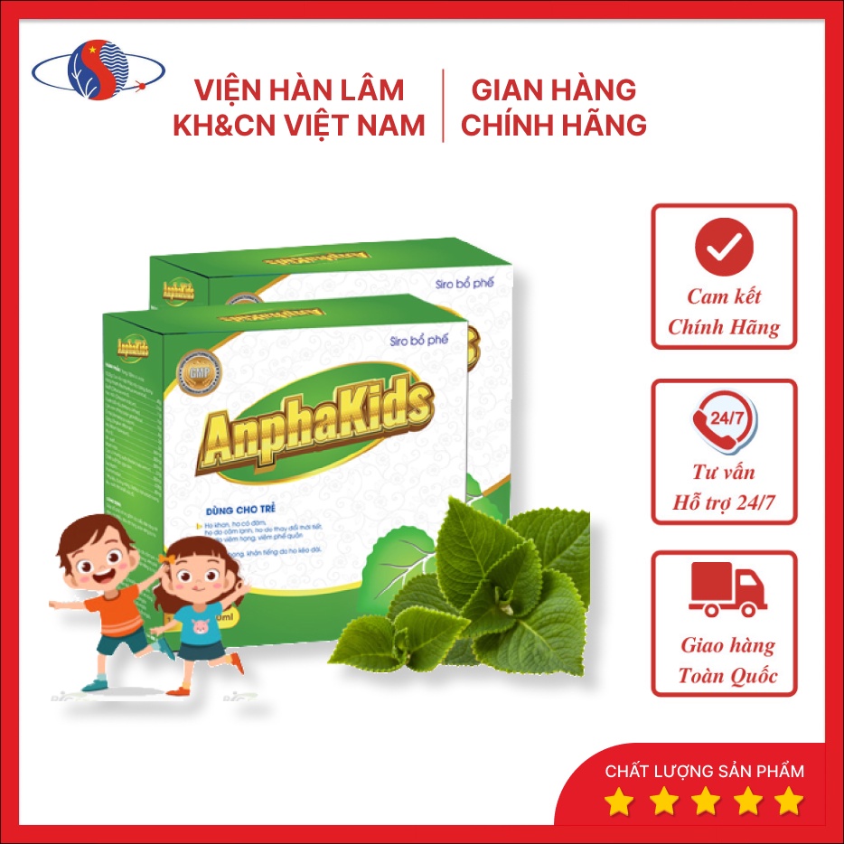 Siro Ho, Bổ Phế Anphakids - Viện Hàn Lâm KH&CN Việt Nam