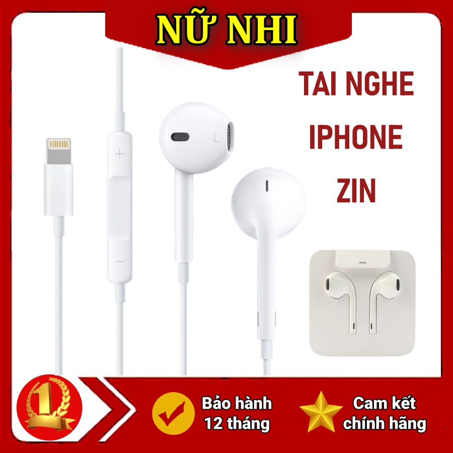 Tai Nghe Iphone - Tai Nghe Zin - Thích hợp Iphone 7/8/X/11/12 Hàng Chuẩn Foxconn