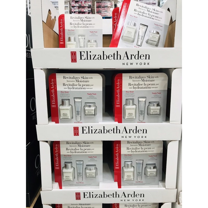 Bộ 3 kem dưỡng da ELIZABETH ARDEN Millenium Day, Night, Eye Renewal Cream Emulsion