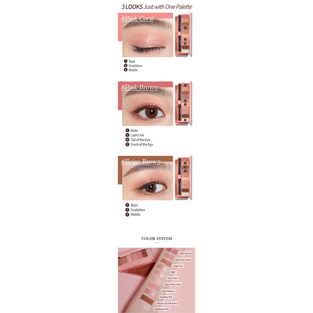 [CHÍNH HÃNG 100%] BẢNG PHẤN MẮT 10 MÀU PLAY COLOR EYES #ROSE WINE