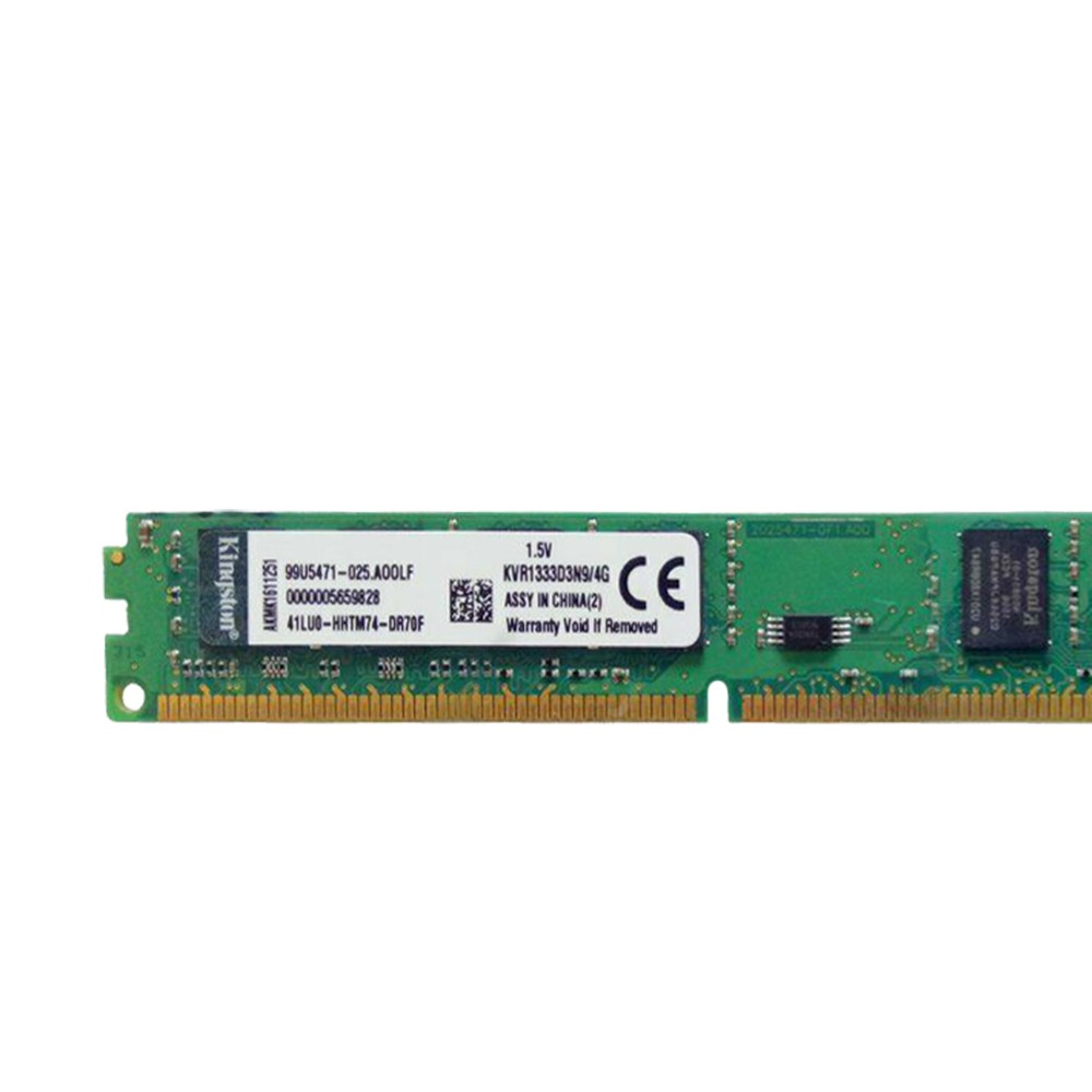 KINGSTON INTEL Bộ Nhớ 4gb Pc3-10600 Ddr3 1333mhz Cl9 Kvr1333D3N9 / 4g Cpu Pc Ram Ad34