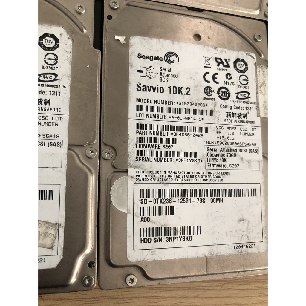 Ổ cứng server Seagate/HP second hand giá rẻ