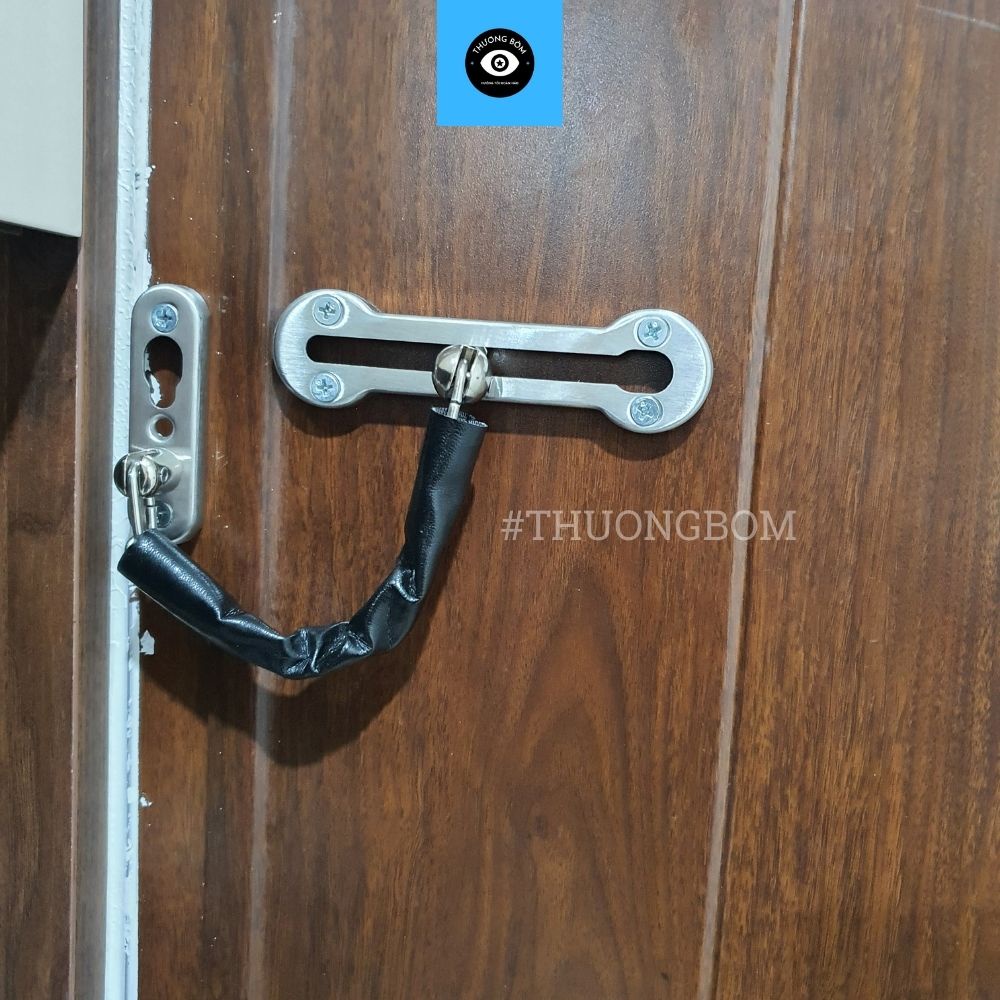 Dây xích chốt an toàn chống trộm cửa nhà làm bằng thép không rỉ sáng bóng bền bỉ