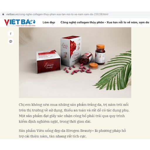 ✅ Viên uống đẹp da tăng cường sinh lý nữ Etrogen Beauty+ viên uống trắng da glutathione ever collagen