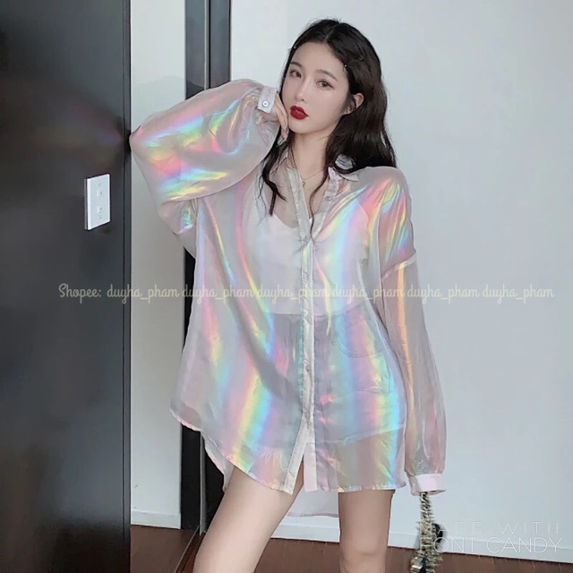 [[HOT HOT]VẢI HALOGRAM ÁNH CẦU VỒNG LẤP LÁNH