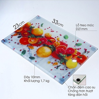 Thớt kính cường lực ghome cao cấp . dày: 10mm