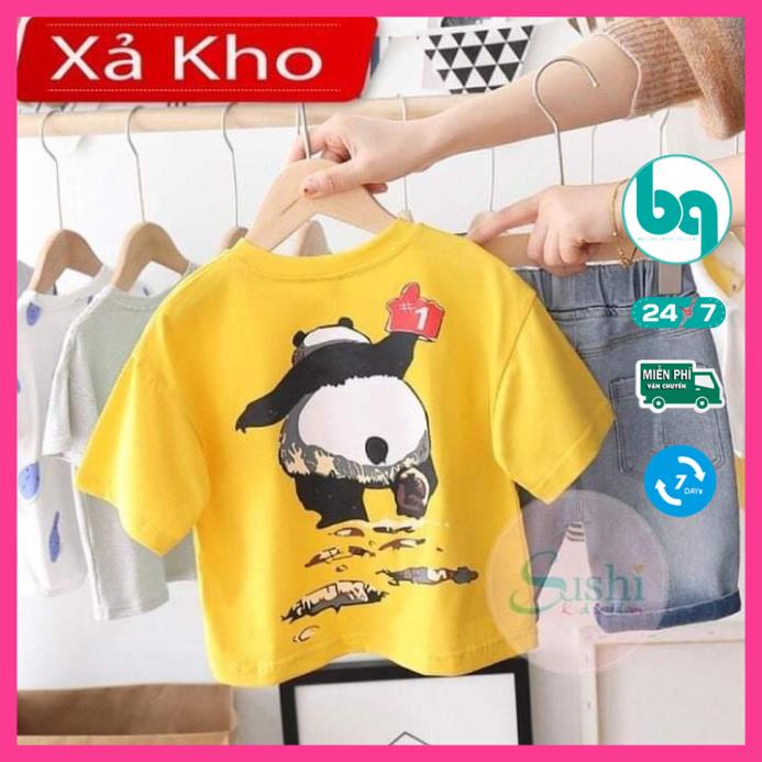 Áo thun bé trai, Set bộ sành điệu cho bé, quần áo mùa hè, áo thun co giãn 4 chiều, quần jean phong cách Hàn Quốc