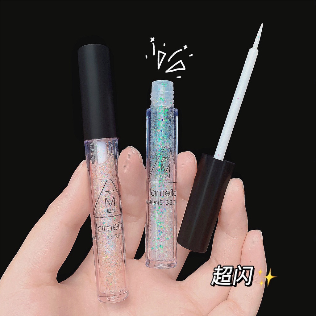 Phấn mắt dạng lỏng màu nhũ độ bóng cao