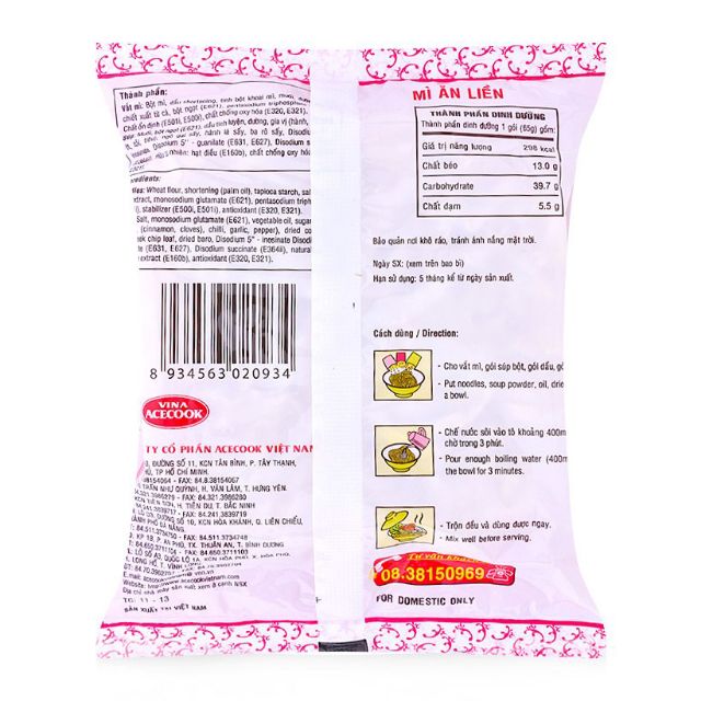 (10 gói) Phở gà Acecook 68g | BigBuy360 - bigbuy360.vn