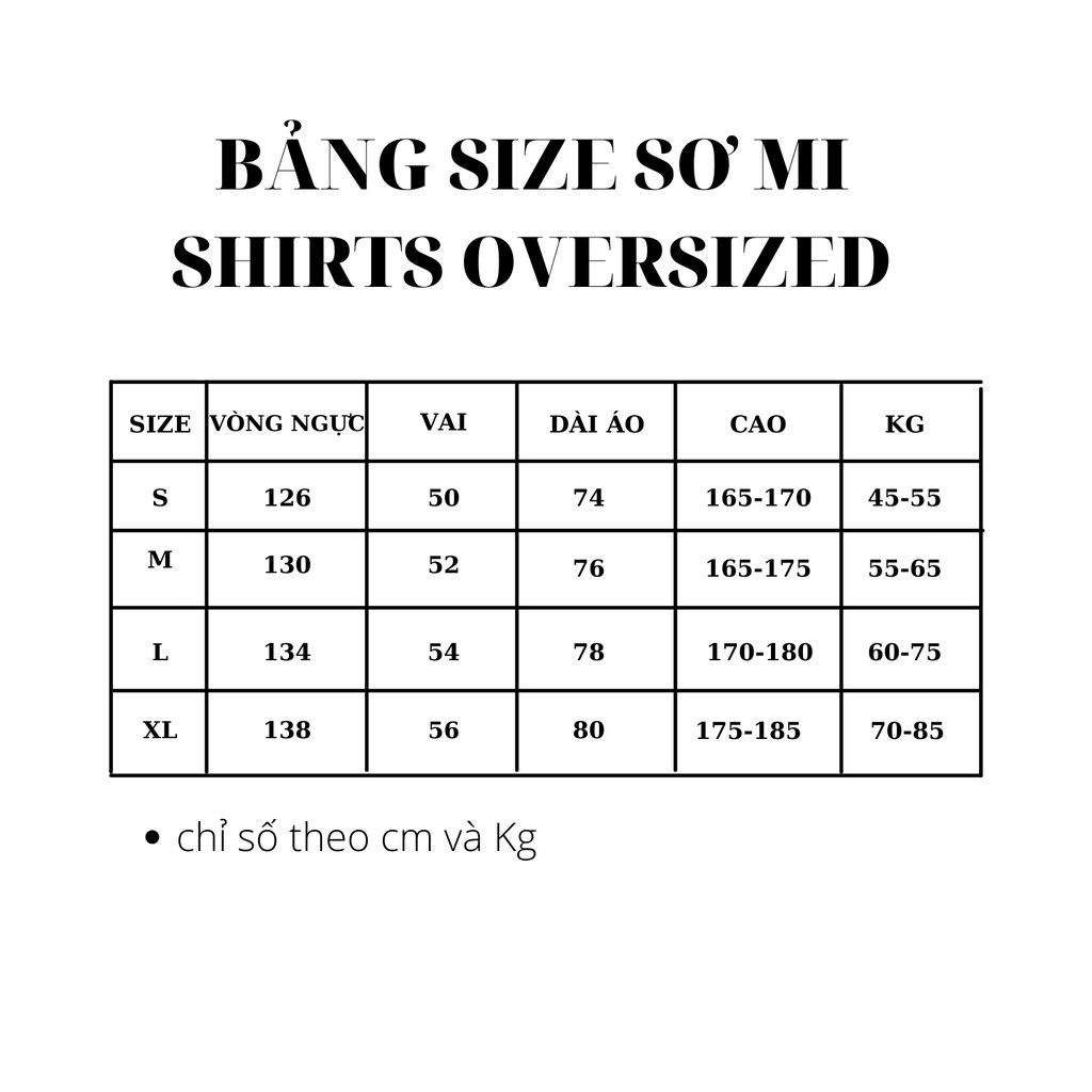 ÁO SƠ MI CỘC TAY UNISEX OVERSIZED LẺ SIZE INF-ALL | BigBuy360 - bigbuy360.vn
