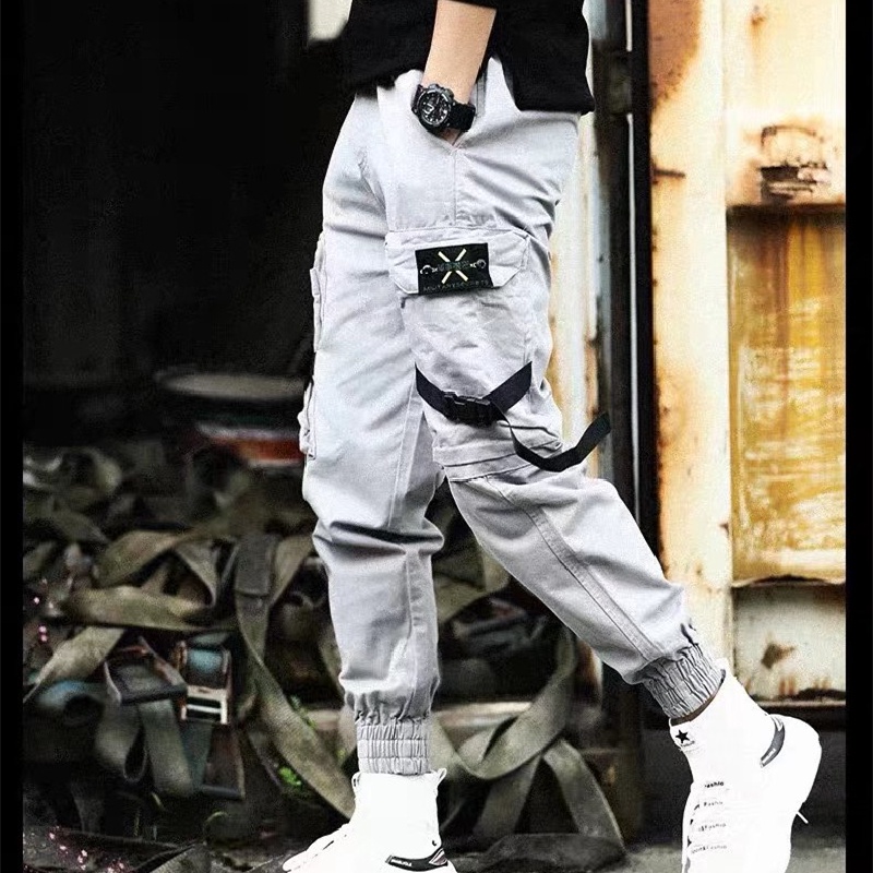 Quần ống rộng phong cách hiphop đường phố Hàn Quốc chất lượng cao size S-5XL cho nam