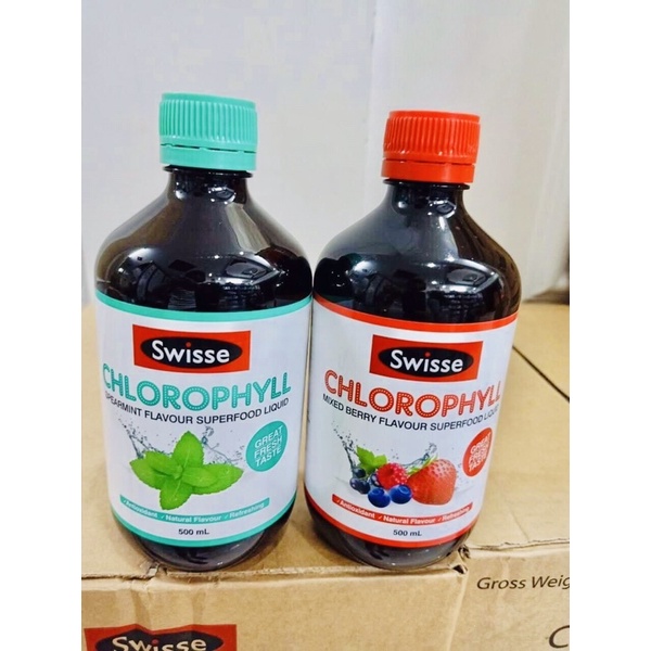 [Sỉ-Úc]DIỆP LỤC SWISSE Chlorophyll 500ml vị bạc hà và dâu nước uống thanh lọc cơ thể date mới | BigBuy360 - bigbuy360.vn