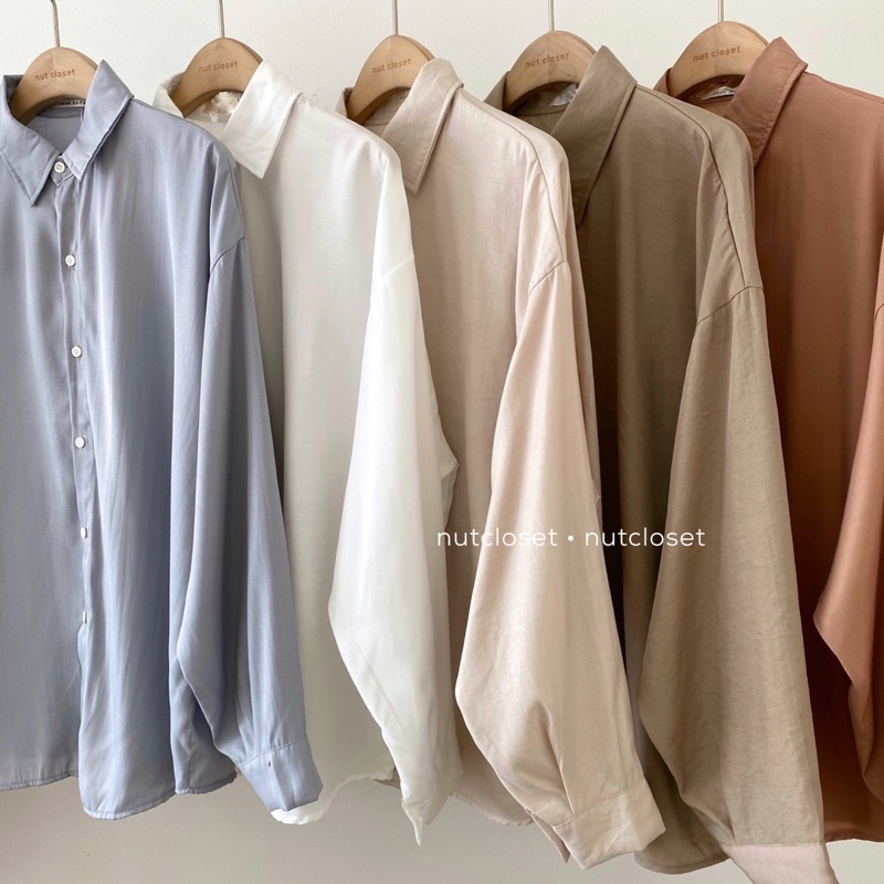 Áo sơ mi trơn thô mềm (6046) _ A0486 | BigBuy360 - bigbuy360.vn