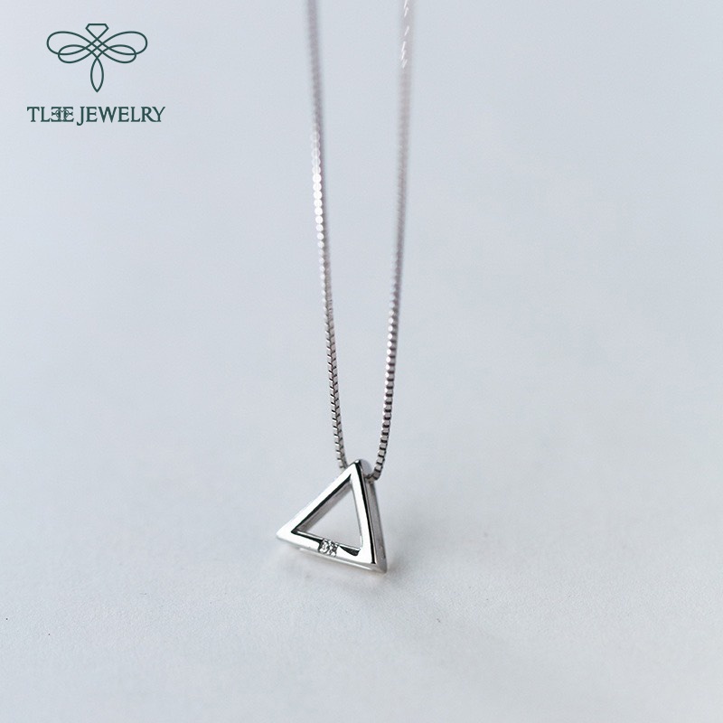 Dây chuyền bạc nữ TLEE hình khối tam giác basic TleeJewelry D0113